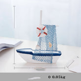 Wooden Canvas Boat Ornaments